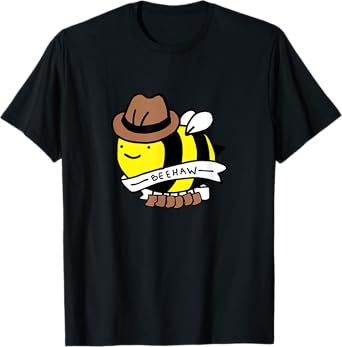 Funny Beehaw Cowboy Bee Lovers Western Country Cowgirl Gift T-Shirt