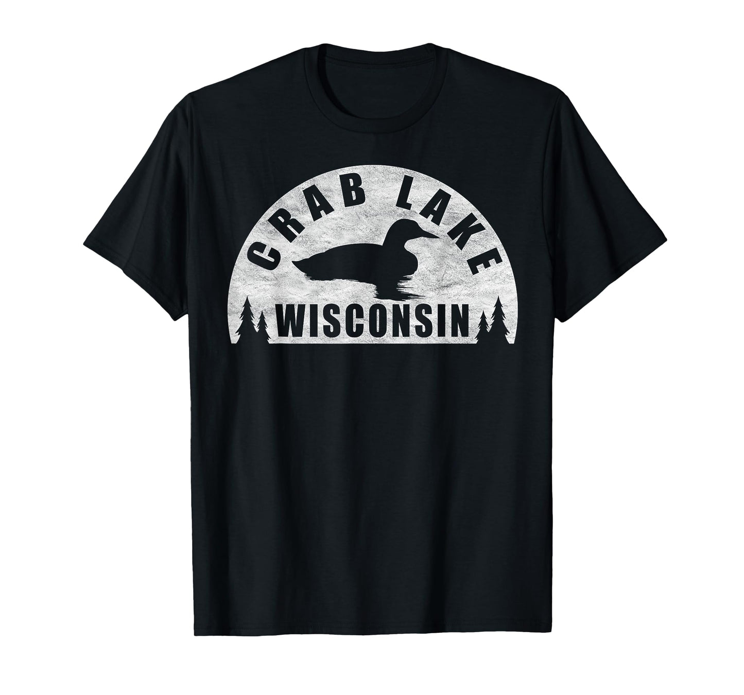Crab Lake Northern Wisconsin Loon T-Shirt