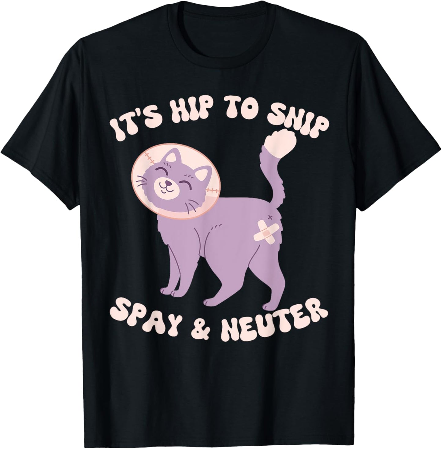 Cute funny women spay neuter awareness pet dog cat shelter T-Shirt