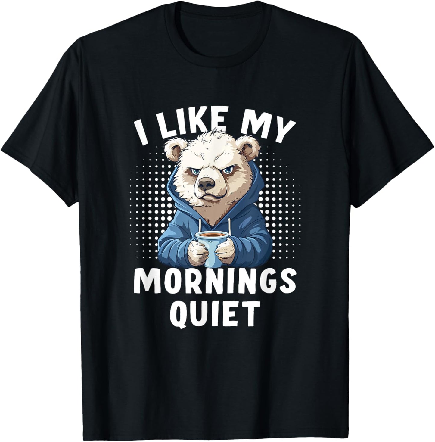 Running on Coffee and Chill Funny Polar Bear T-Shirt