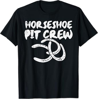 Horseshoe Pit Crew Funny Horse Shoe Pitching Men Women Kids T-Shirt