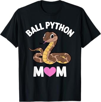 Ball Python Art For Women Mom Girls Ball Python Snake Lover T-Shirt