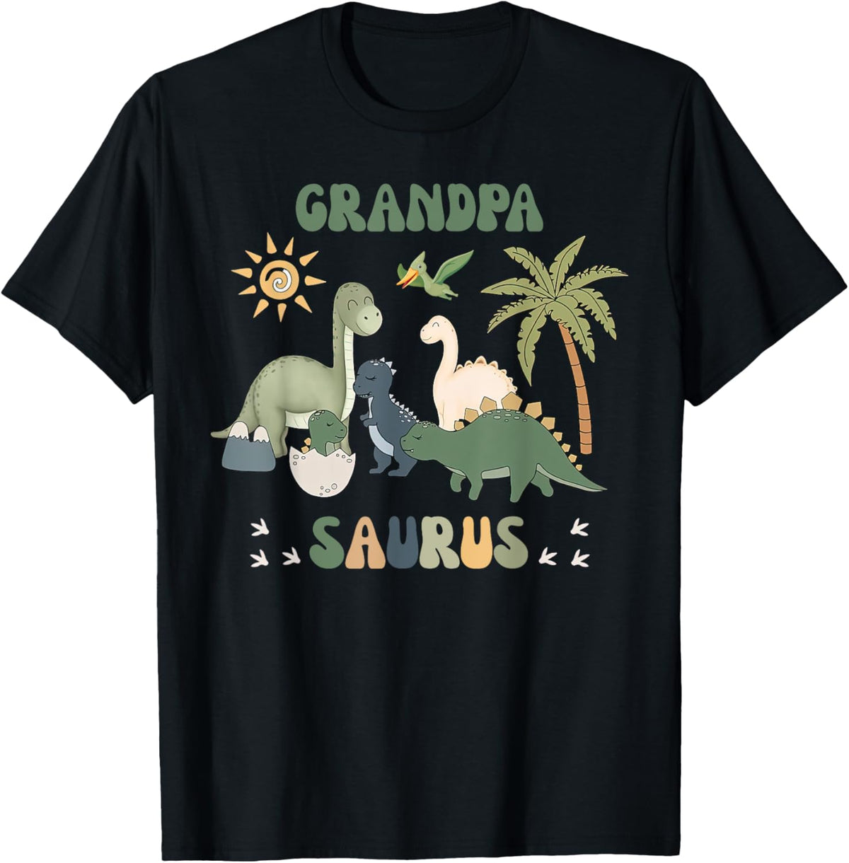 Grandpasaurus T Rex Dinosaur Grandpa Saurus Family Matching T-Shirt