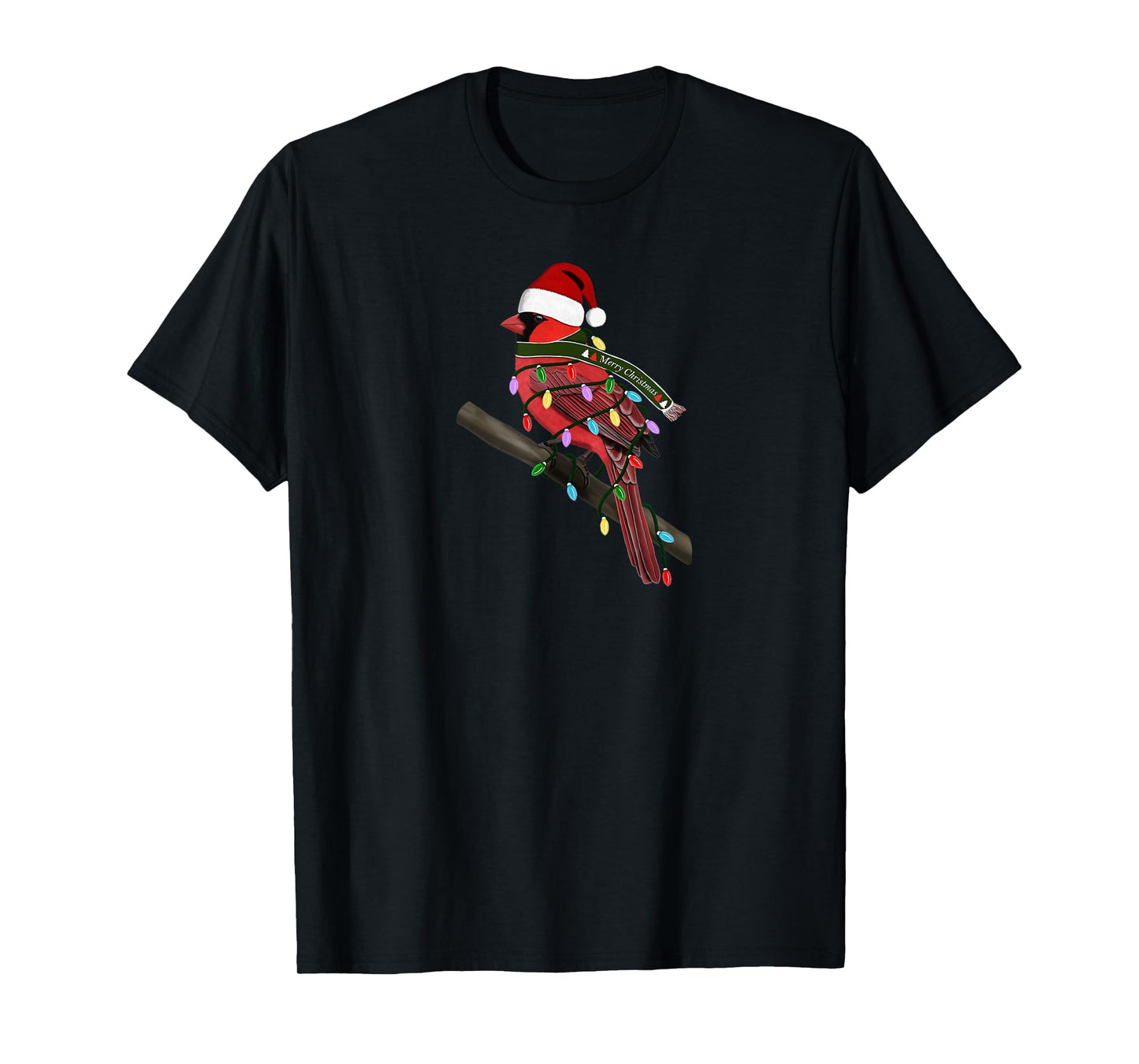 Cardinal Christmas Bird Santa Claus Biologist Animal T-Shirt
