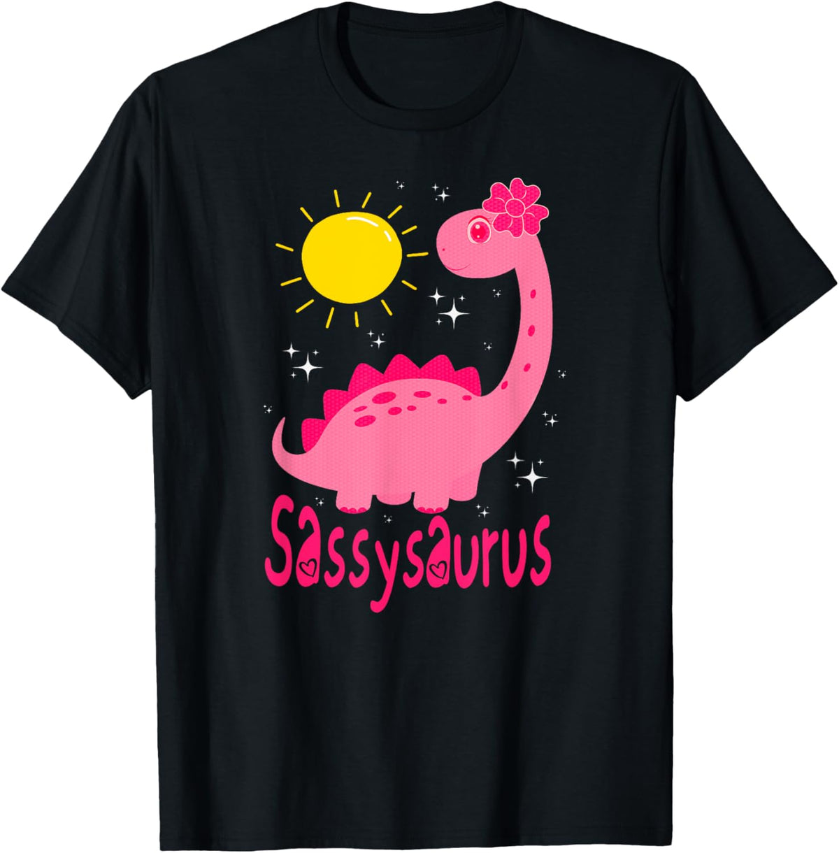 Girl Dinosaur, Sassysaurus, Cute Paleontologist Dino T-Shirt
