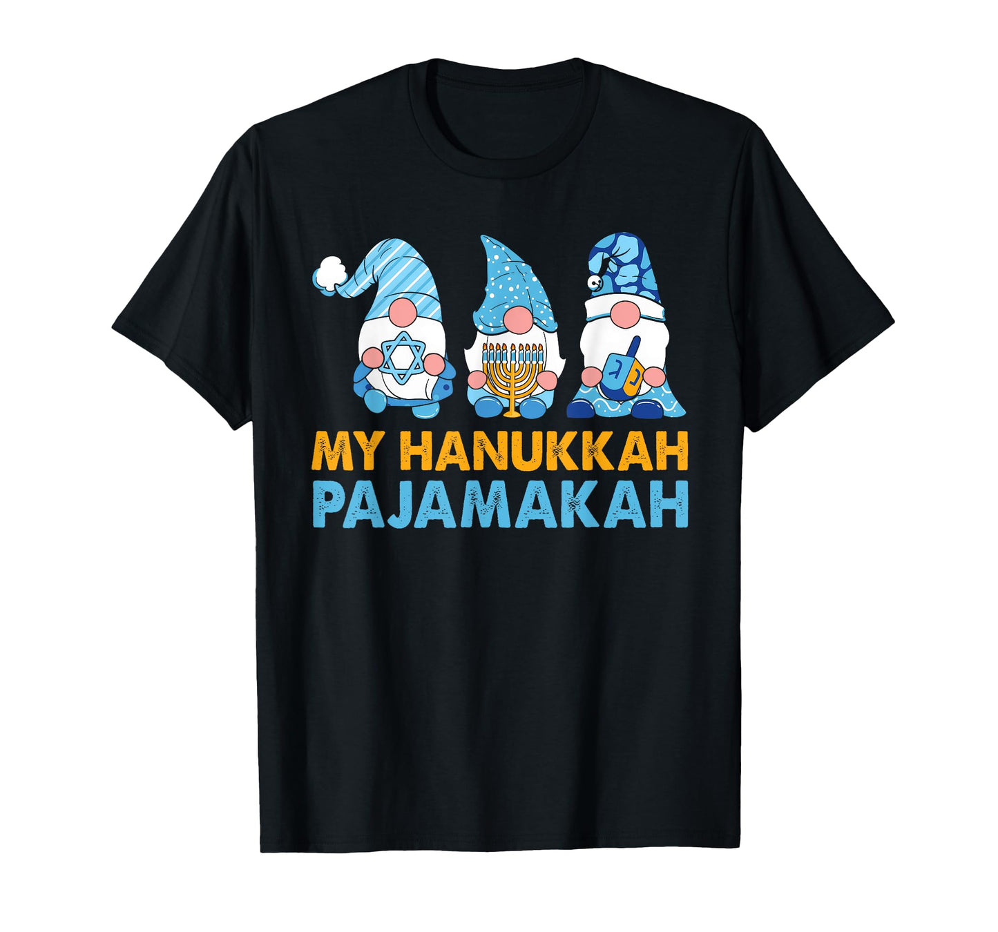 My Hanukkah Pajamakah Funny Chanukah Pajamas Xmas Women Kids T-Shirt