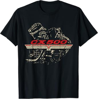 CX500 Engine Distressed Retro Design T-Shirt