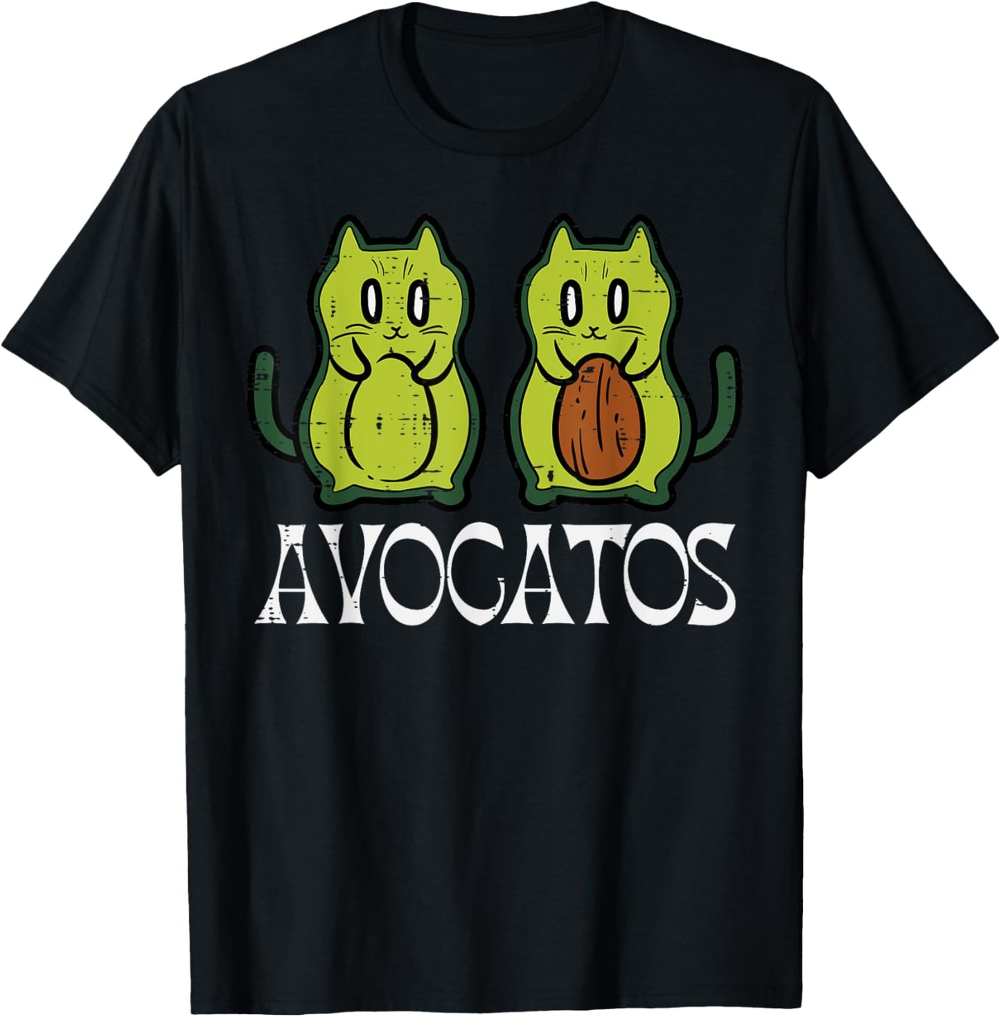 Avocatos Cat Avocados Cute Vegan Mexican Women Girls Kids T-Shirt