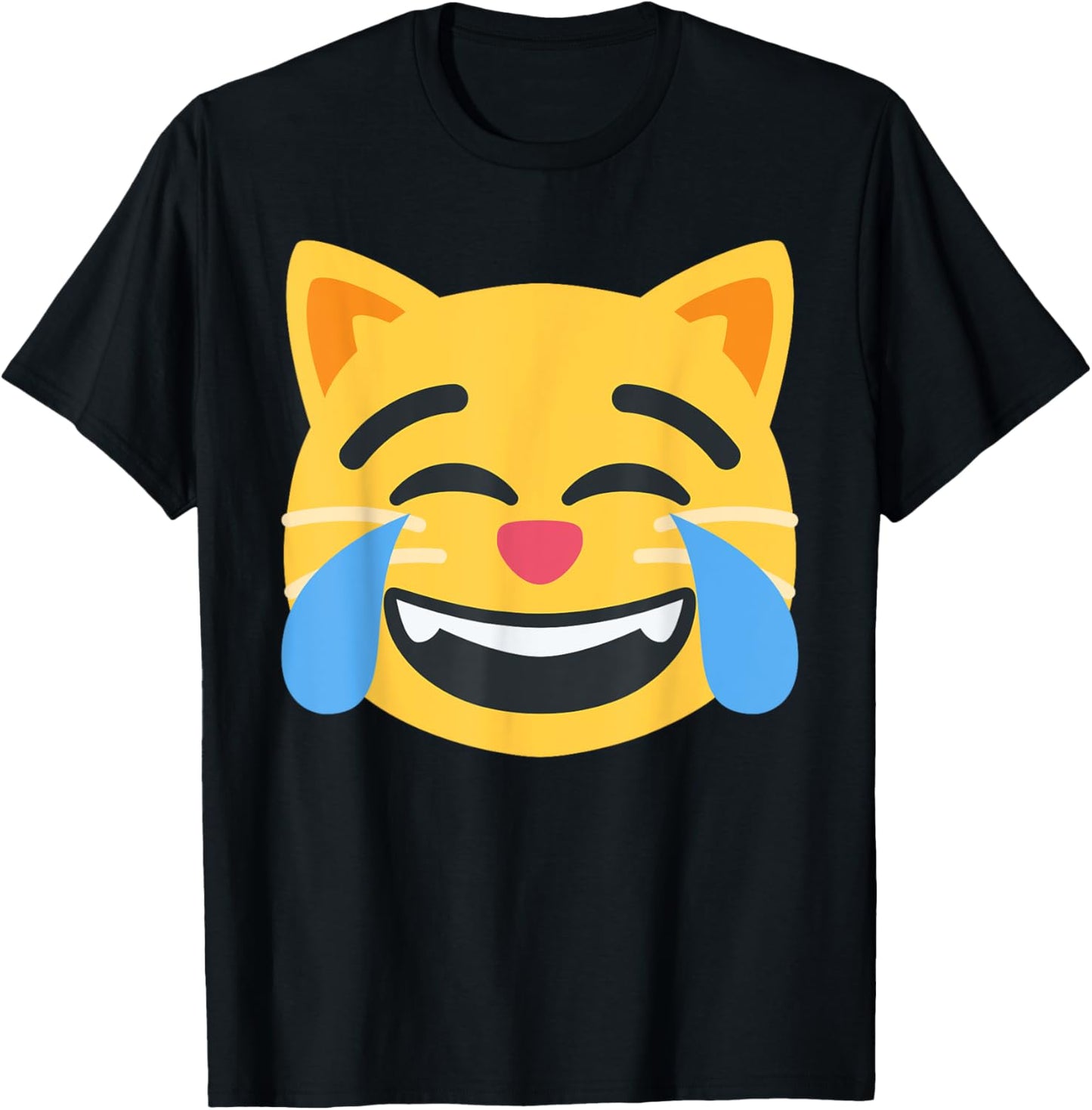 Emoticon Cat Face with Tears of Joy Unisex-Kids T-Shirt