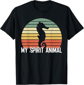 Retro Vintage Seahorse Phone Case Gift My Spirit Animal T-Shirt