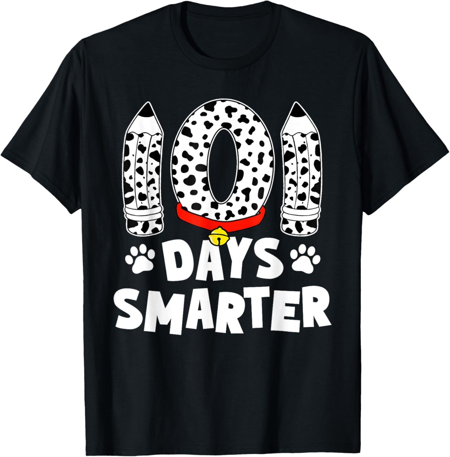 Dog Happy 101 Days School 100 Days Smarter Teacher Student T-Shirt