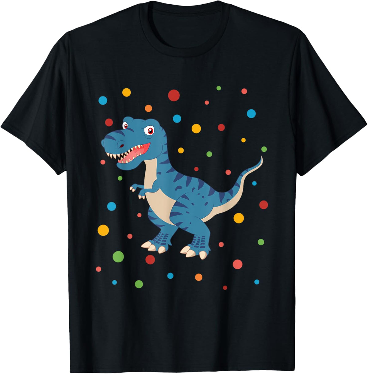 Dot Day Shirt Polka Dots Dinosaur Trex Kids Boys Girls T-Shirt