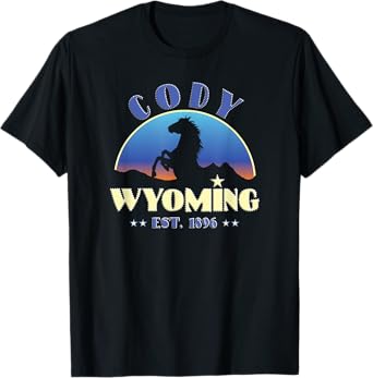 Cody Wyoming WY Wild Horse T-Shirt