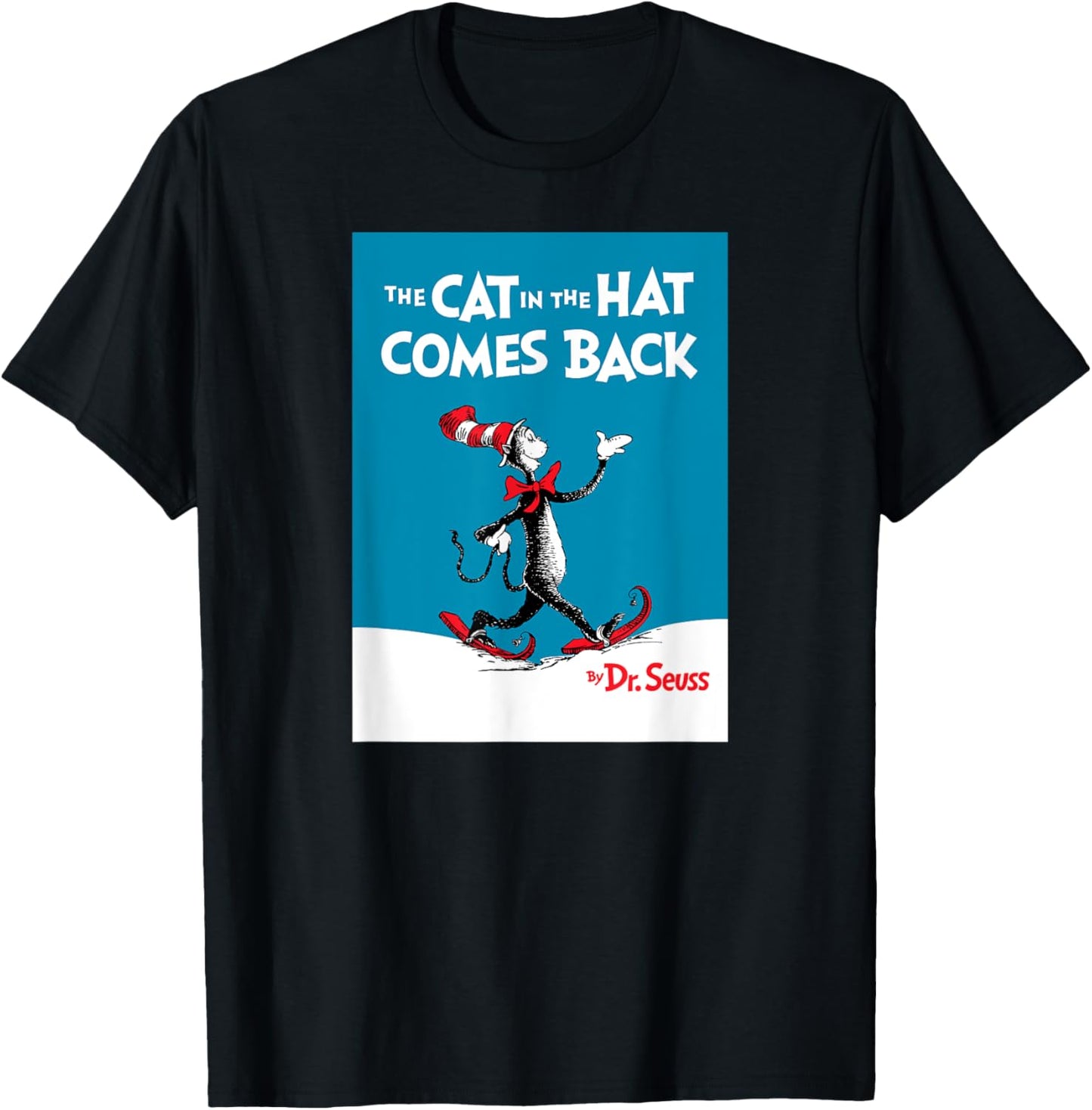 Dr. Seuss The Cat in the Hat Comes Back Book Cover T-shirt T-Shirt