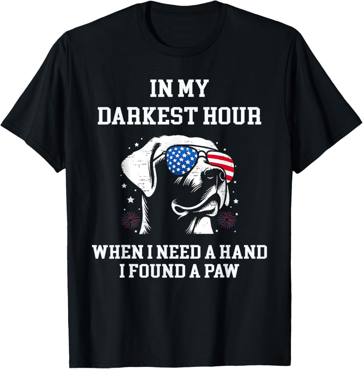 in my darkest hour when i needed a hand i found a paw T-Shirt