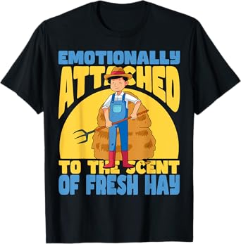 Fresh Hay Bale Lovers Funny Quote For Farmers Baling Hay T-Shirt