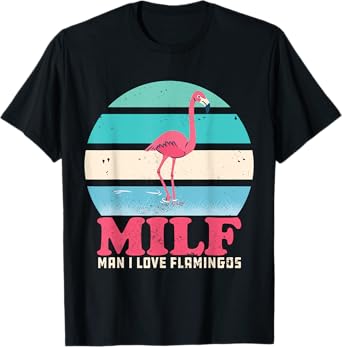 I Love Flamingos Vintage T-Shirt
