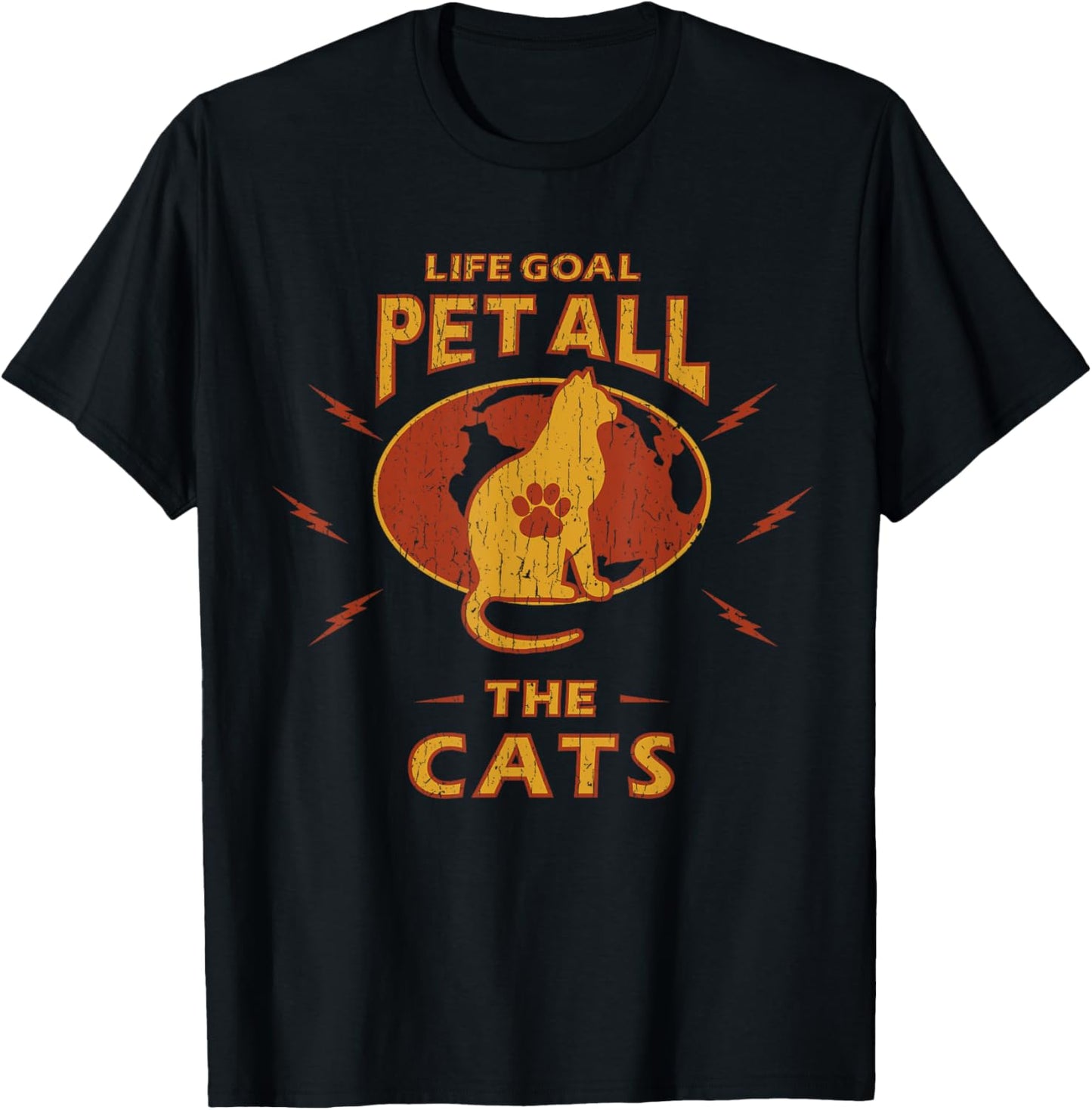 Funny Cat Shirts | Life Goal Pet All The Cats