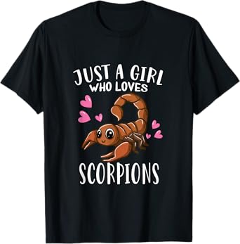 Funny Scorpion Lover Just A Girl Who Loves Scorpions T-Shirt