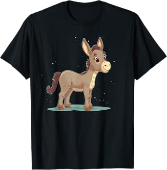 Cute young Donkey for Foal, Donkeys and Horses Lovers T-Shirt