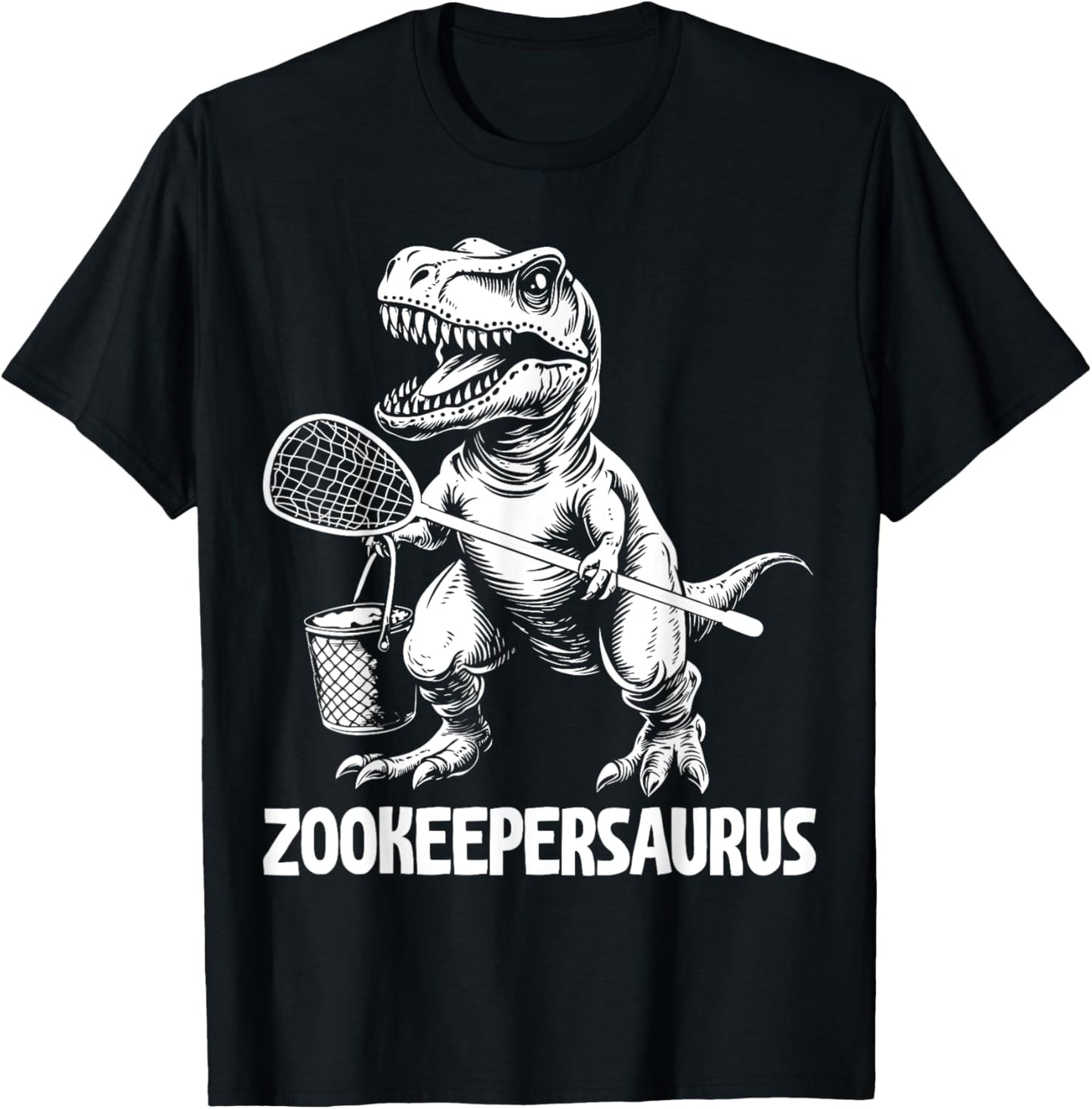 Funny Zookeepersaurus Zookeeper Dinosaur Humor T-Shirt
