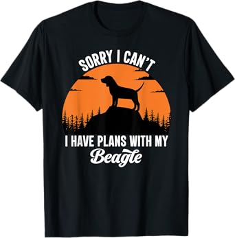 Sorry I Can't I Have Plans With My Beagle Puppy Dog Men Women Girls Kids T-Shirt