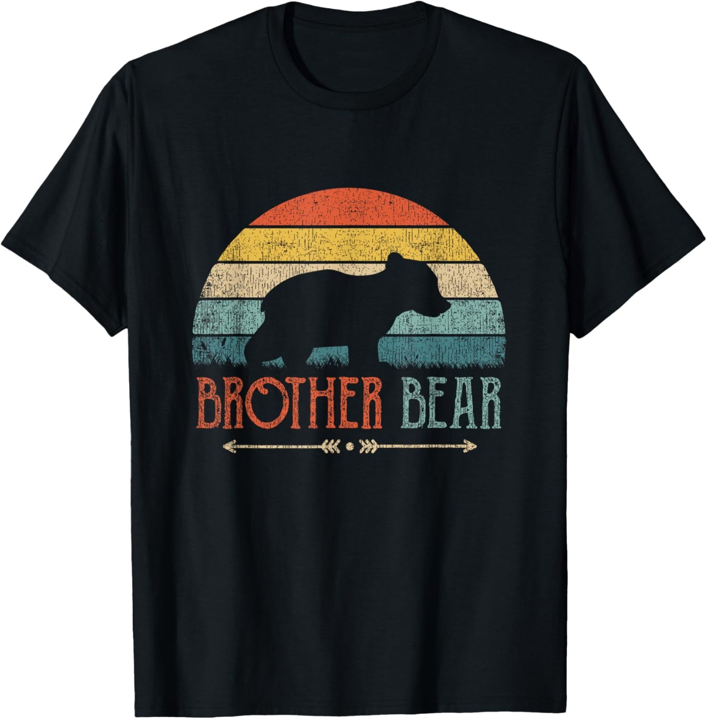 Vintage Retro Little Brother Bear Shirt Present Brother T-Shirt
