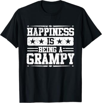 Happiness Is Being A Grampy Shirt Grandpa Father's Day T-Shirt