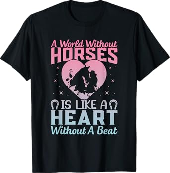 Horse Riding Girls Women Equestrian Horseback T-Shirt