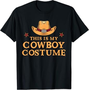 This Is My Cowboy Costume Men Western Cowboy Rodeo Tee T-Shirt