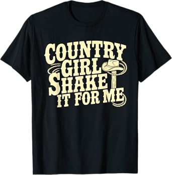 Shakes It For Me Country Music Cowgirl Vintage Western Vibes T-Shirt