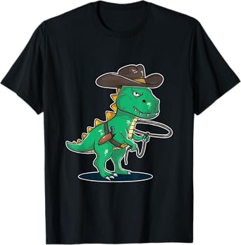 Cowboy Rodeo Dinosaur T-Rex T-Shirt