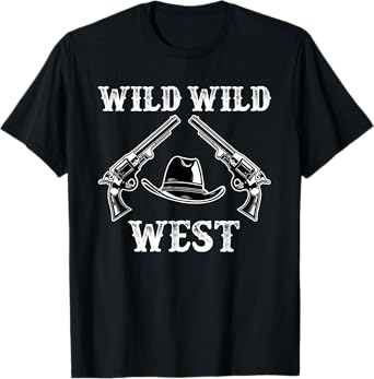 Great Cowboy Design Wild Wild West Western Country Fan T-Shirt