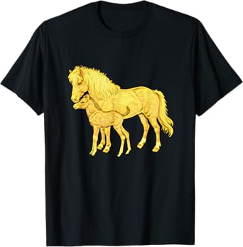 Horses Motif Horse Elegant Mane Animals colorful Horses T-Shirt