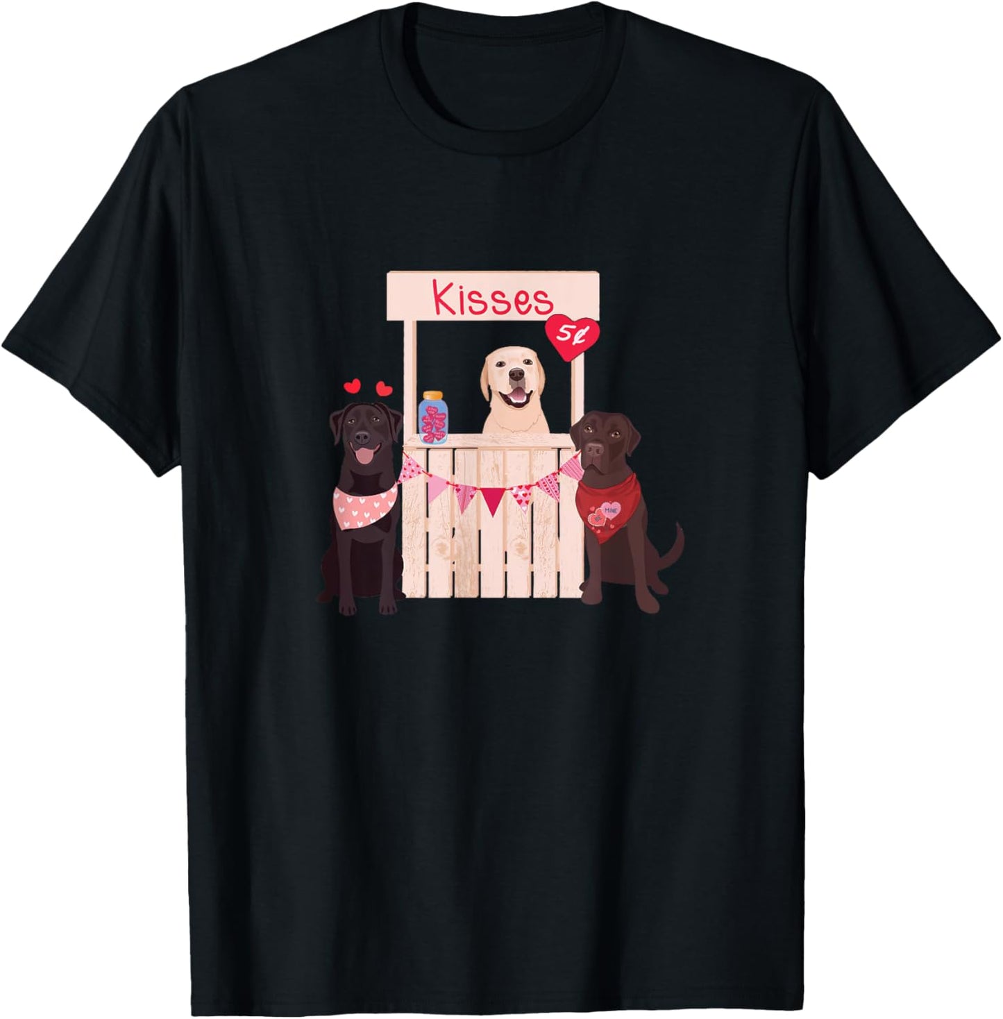 Labrador Retriever Valentines Day Dog Mom Dog Lovers T-Shirt