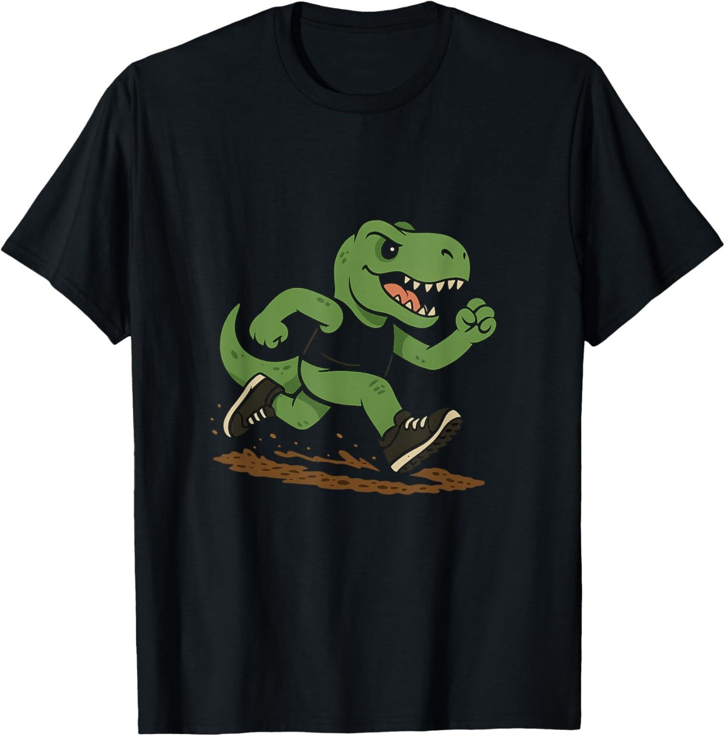 Funny Retro T-Rex Trail Running Dinosaur T-Shirt