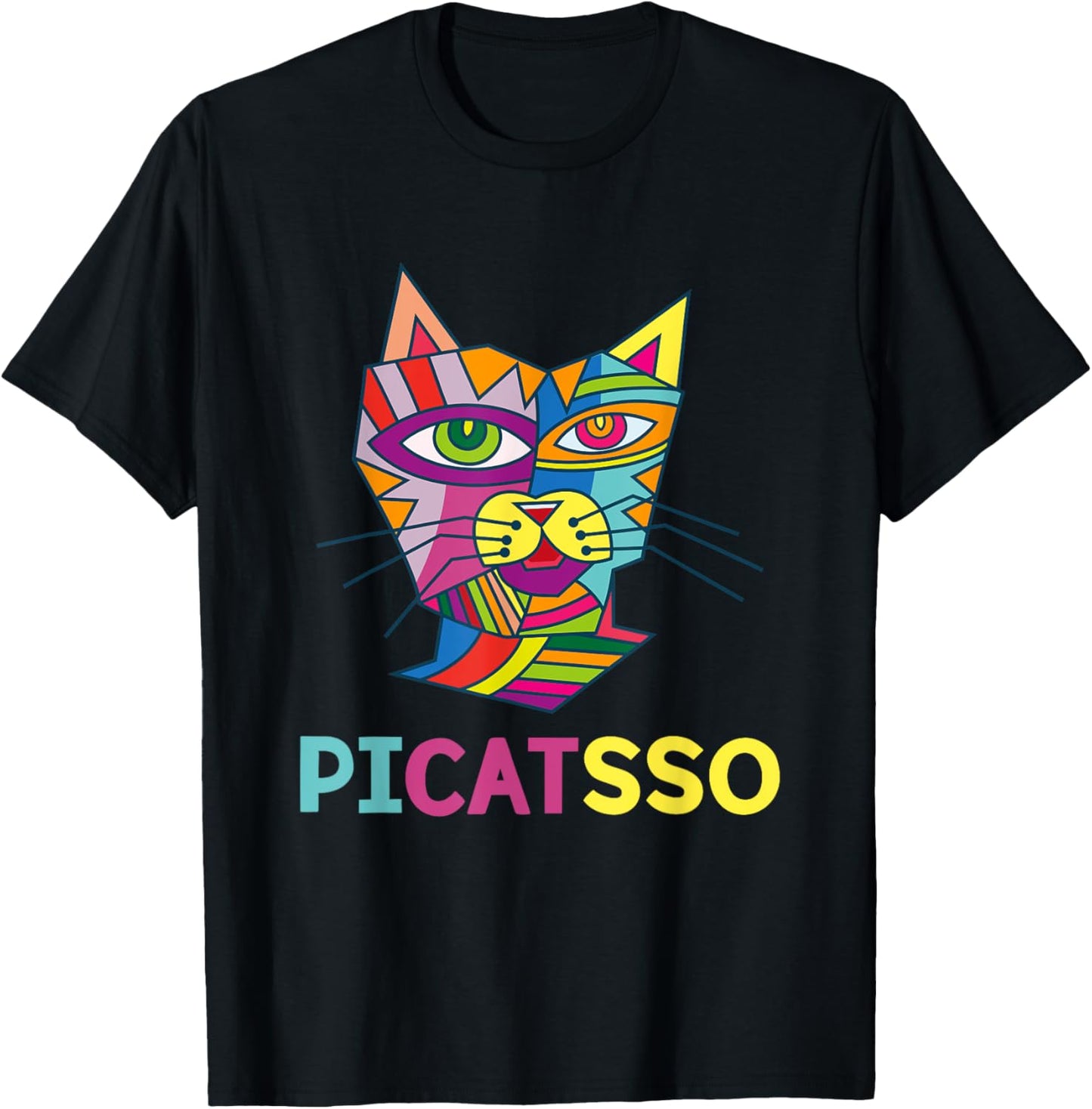 Picatsso Art T-Shirt Kitty | Art Teacher- Students Gift T-Shirt