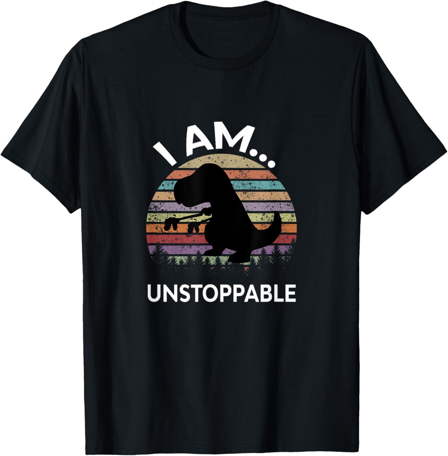 retro T-Rex dinosaur I'm an unstoppable T-Shirt