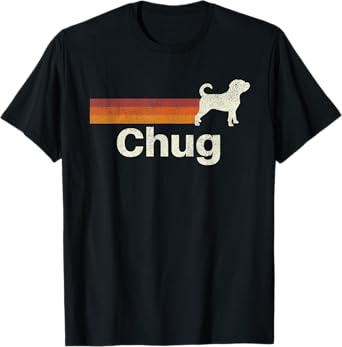 Vintage Chug Retro Mom Dad Dog T-Shirt
