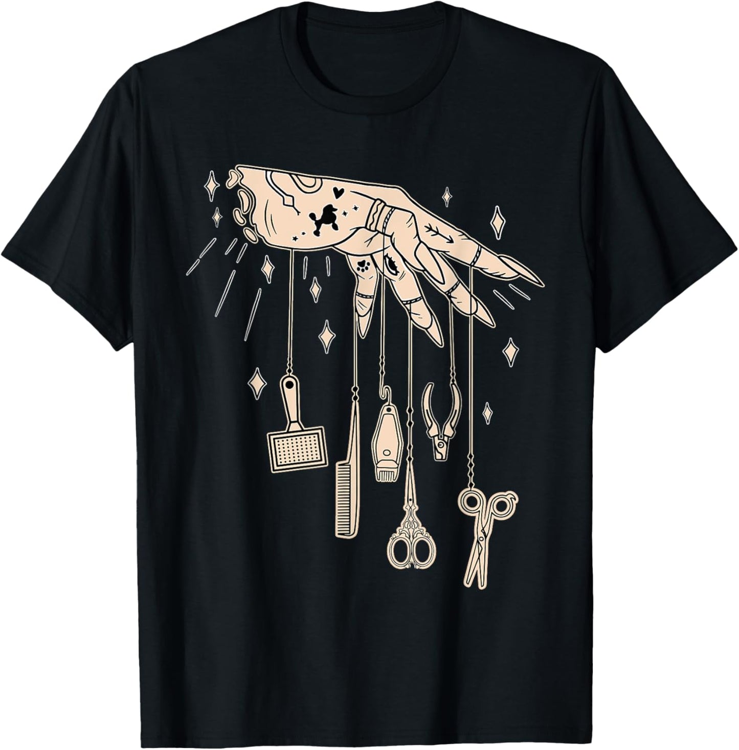 Funny Dog Groomer Fur Artist Pet Grooming Lovers pet stylist T-Shirt