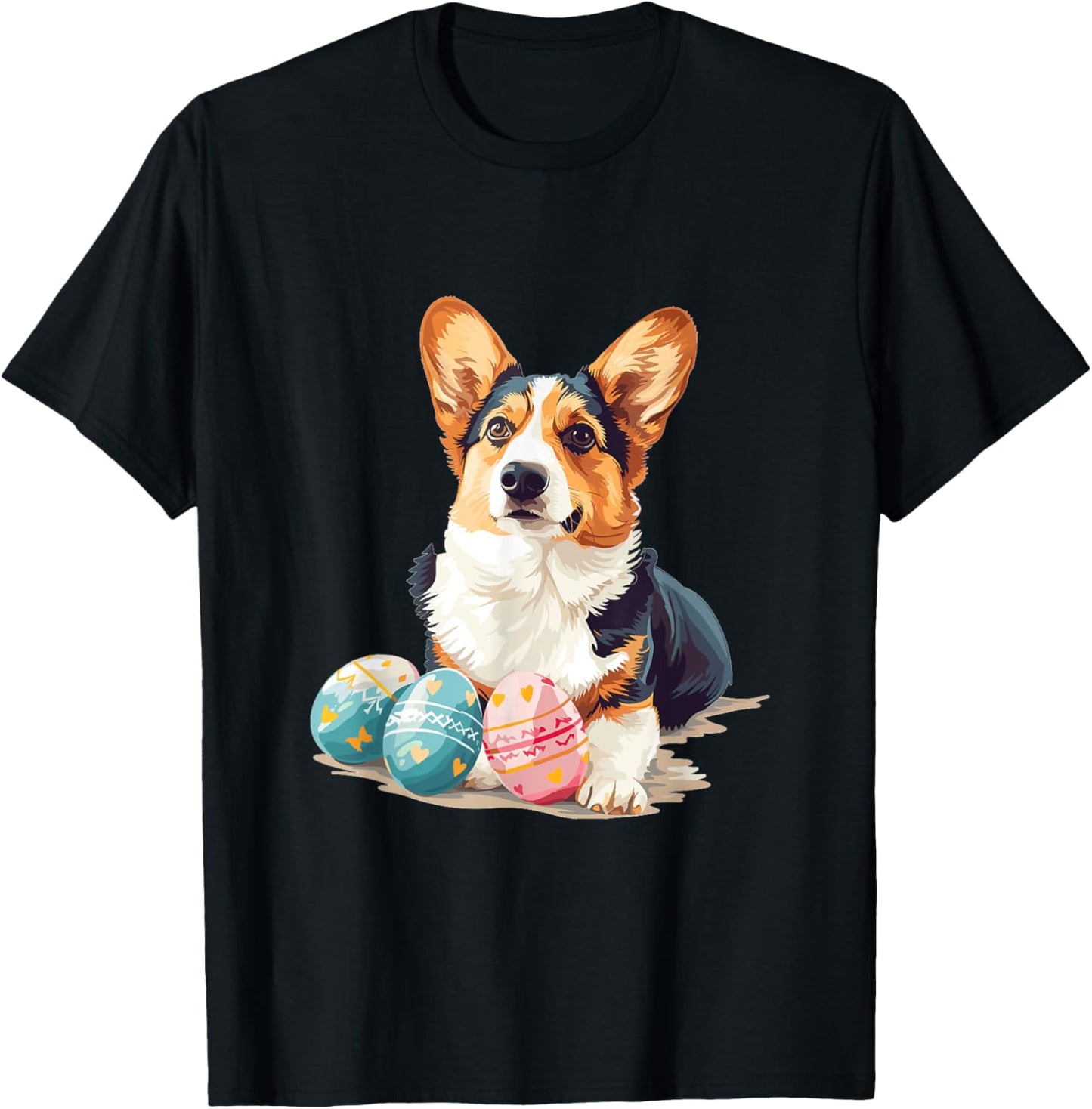 Cardigan Welsh Corgi Dog Breed Happy Easter Men Women Kids T-Shirt