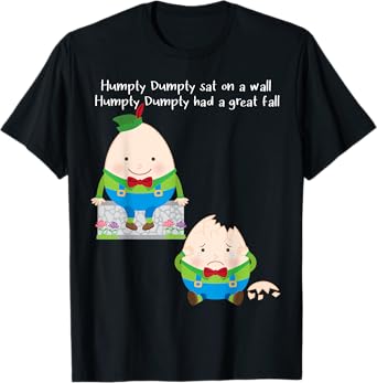 Humpty Dumpty Kids Nursery Song Rhyme T-Shirt