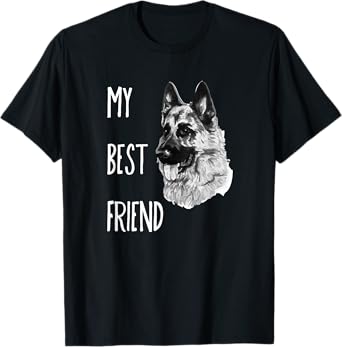 My Best Friend German Shepherd Dog T-Shirt