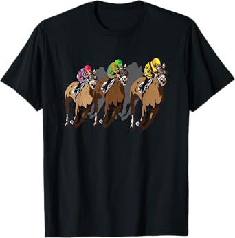 Funny Horse Racing Jockey Racer Derby Rider Race Track Gifts T-Shirt