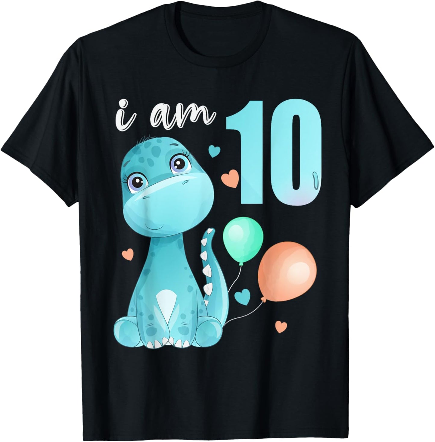 10 Years old 10 birthday outfit Boy girl Dino Dinosaur T-Shirt