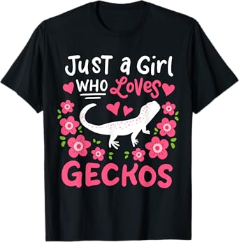 Leopard Gecko Just A Girl Who Loves Geckos Gift T-Shirt