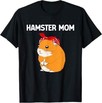 Cute Hamster Art For Women Girls Mom Dwarf Hamster Lovers T-Shirt