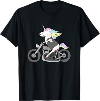 Born To Bike Unicorn I Motorcycle Fan Biker Fun T-Shirt