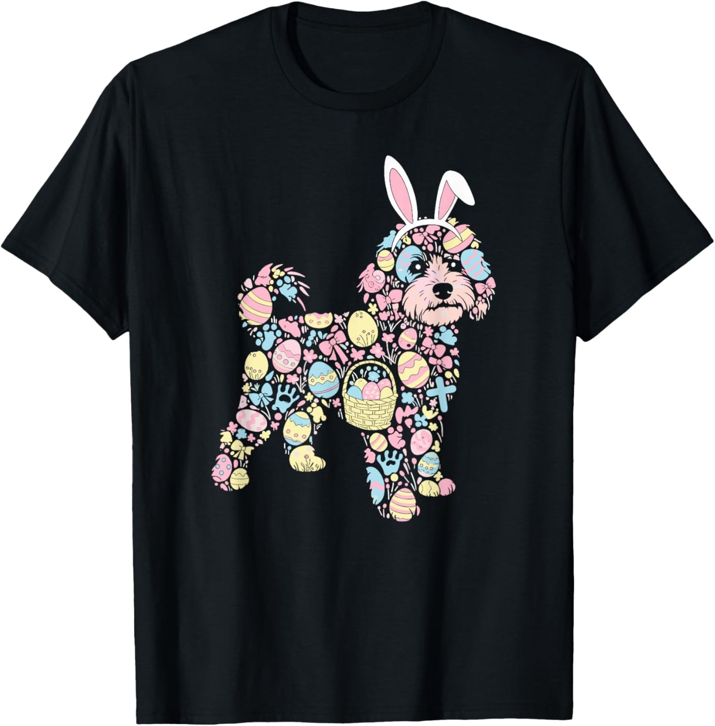Cockapoo Dog Easter Egg Easter Day Womens Mens Kids T-Shirt
