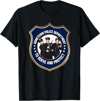 TTS- The Three Stooges Police Department Serve And Protect T-Shirt